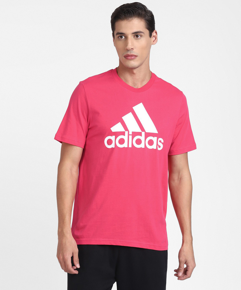 pink adidas top mens