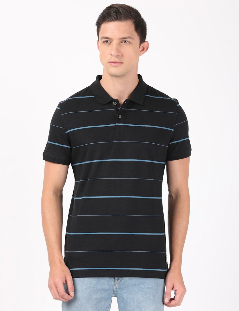 JOCKEY Striped Men Polo Neck Black T Shirt Buy JOCKEY Striped Men Polo Neck Black T Shirt Online at Best Prices in India Flipkart