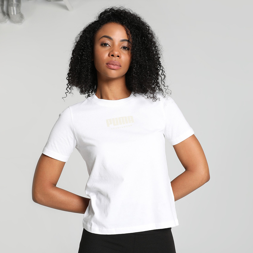 White puma 2025 t shirt women's