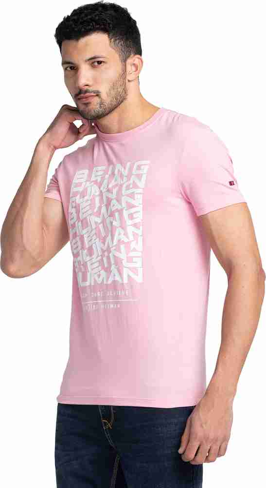Being human pink t shirt clearance