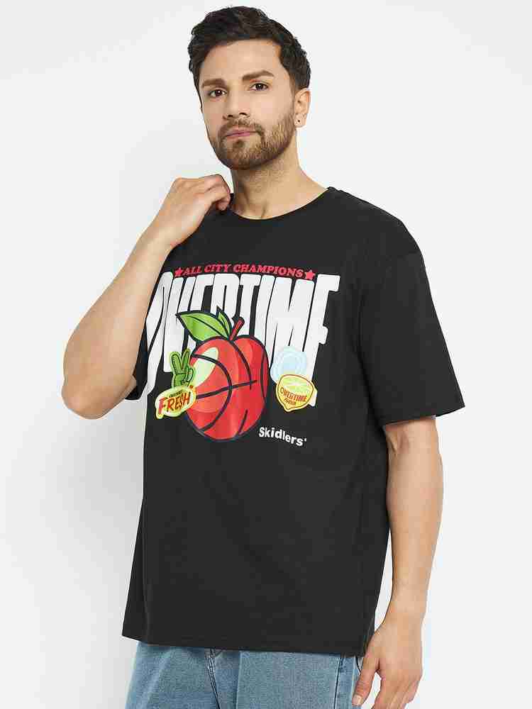 SKIDLERS Printed Men Round Neck Black T Shirt Buy SKIDLERS