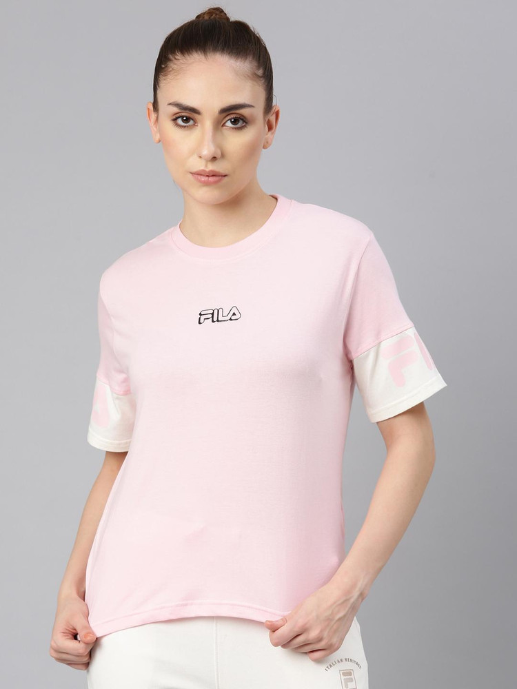 Fila women's t shirt pink outlet