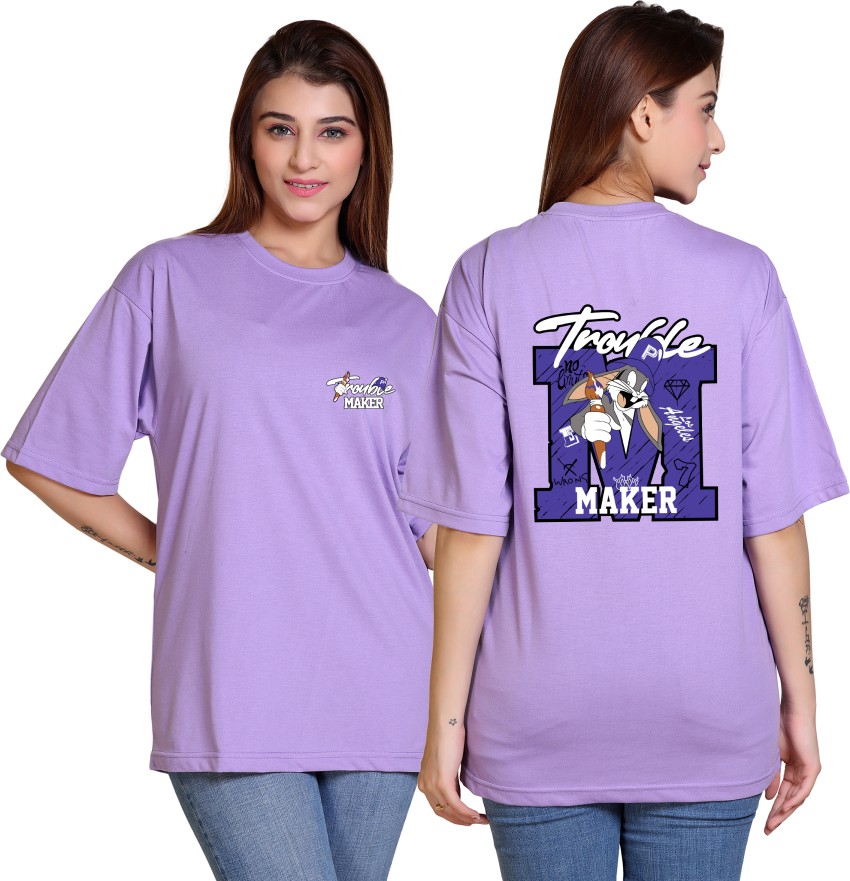 logo-print cotton T-shirt, Purple Brand