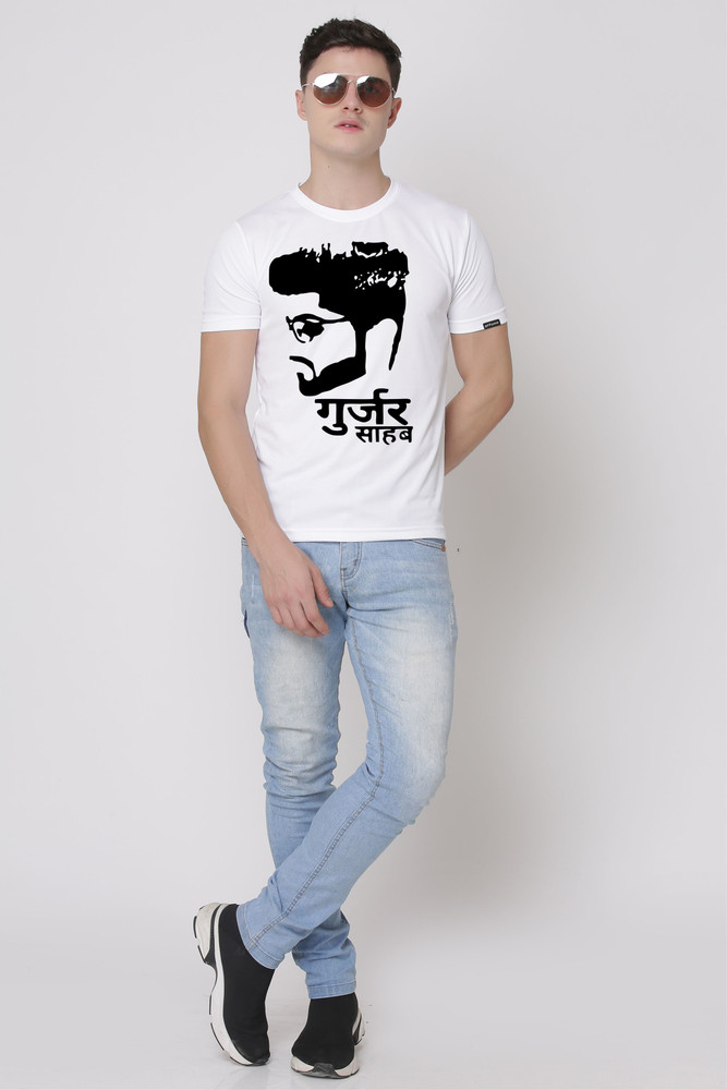 Corvell Printed Men Round Neck White T Shirt Flipkart