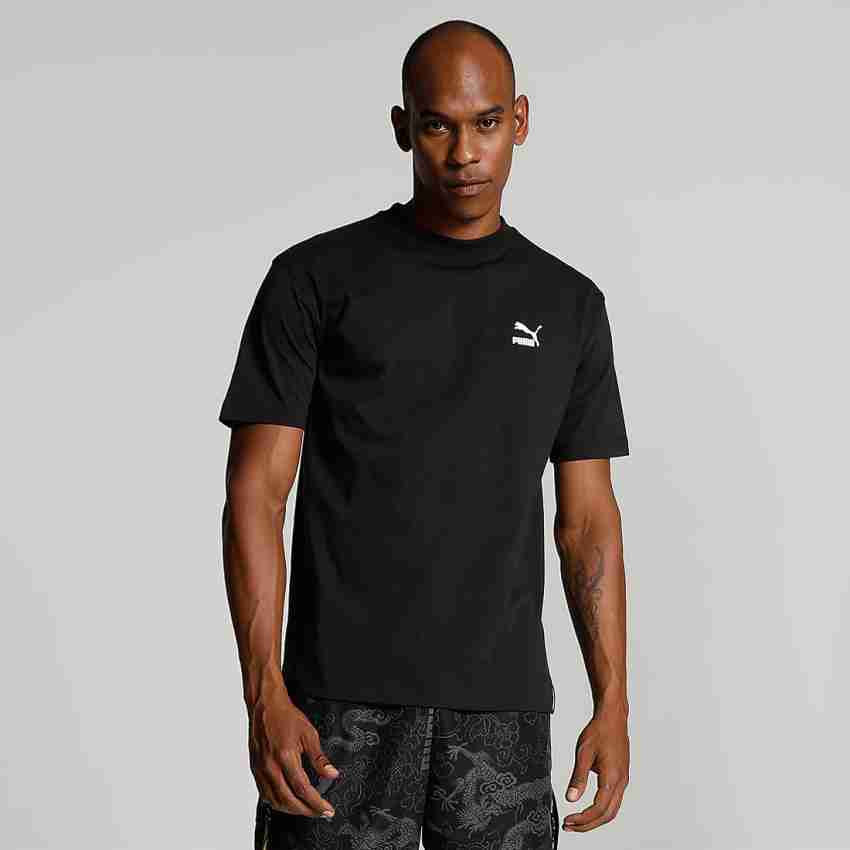 Neck Black Black PUMA India Round Printed Buy Men T-Shirt Online in Round PUMA T-Shirt Best Printed Prices Neck Men at -