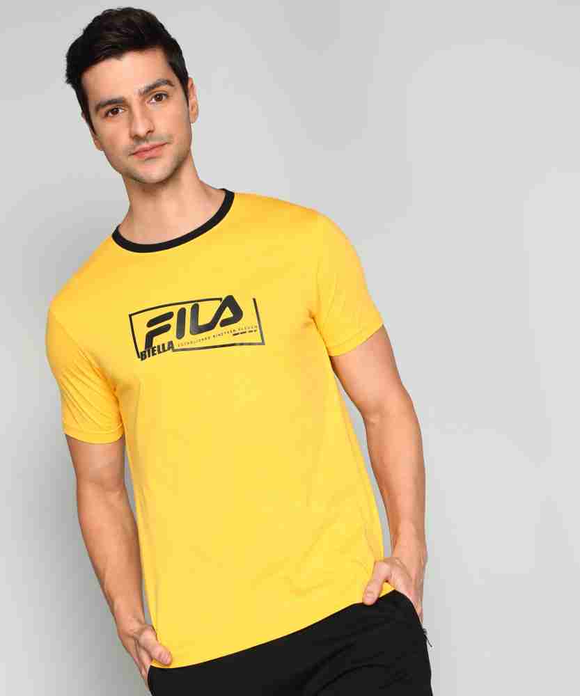 Fila t shirt yellow online