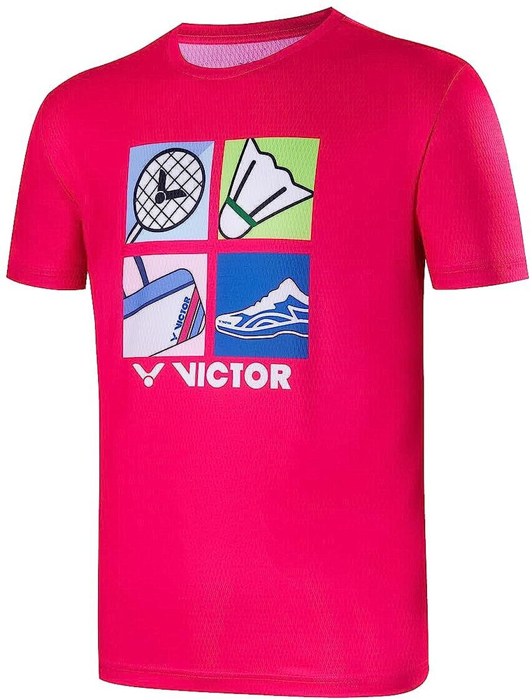 VICTOR Printed Typography Men Round Neck Pink T Shirt Buy