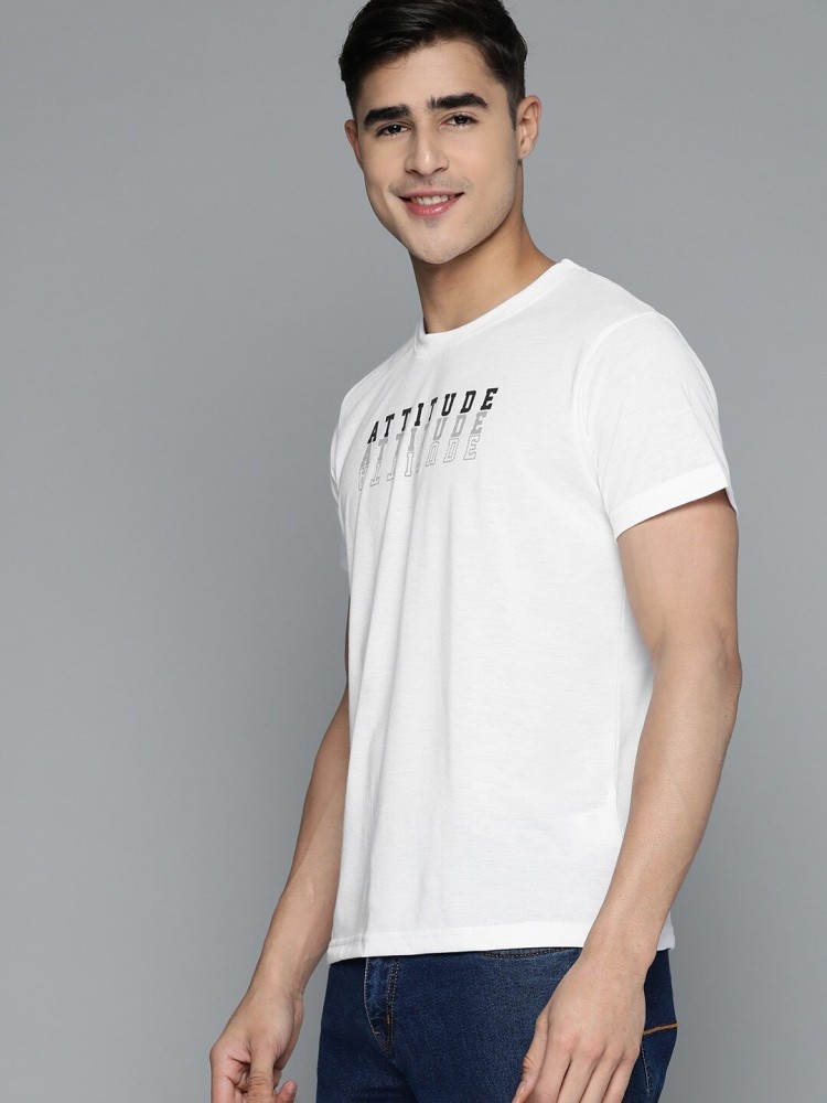 Buy HERE&NOW Men White Pure Cotton T Shirt - Tshirts for Men