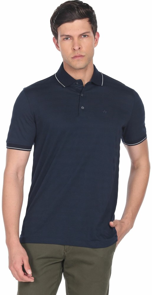 ARROW Solid Men Polo Neck Blue T Shirt Buy ARROW Solid Men Polo Neck Blue T Shirt Online at Best Prices in India Flipkart