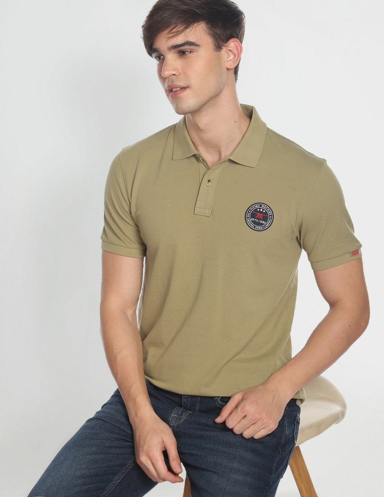 Polo neck outlet t shirts