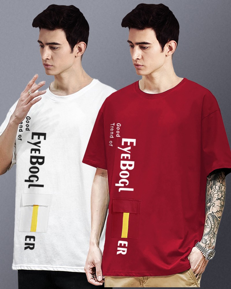 Buy White Tshirts for Men by EYEBOGLER Online