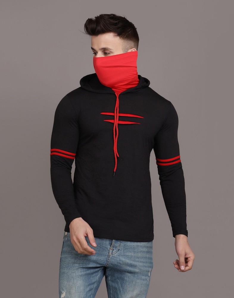 Denzolee Self Design Men Hooded Neck Black T Shirt Buy Denzolee Self Design Men Hooded Neck Black T Shirt Online at Best Prices in India Flipkart