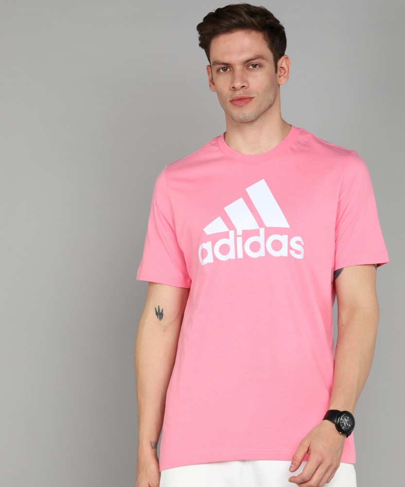 ADIDAS Printed Men Round Neck Pink T Shirt Buy ADIDAS Printed Men Round Neck Pink T Shirt Online at Best Prices in India Flipkart