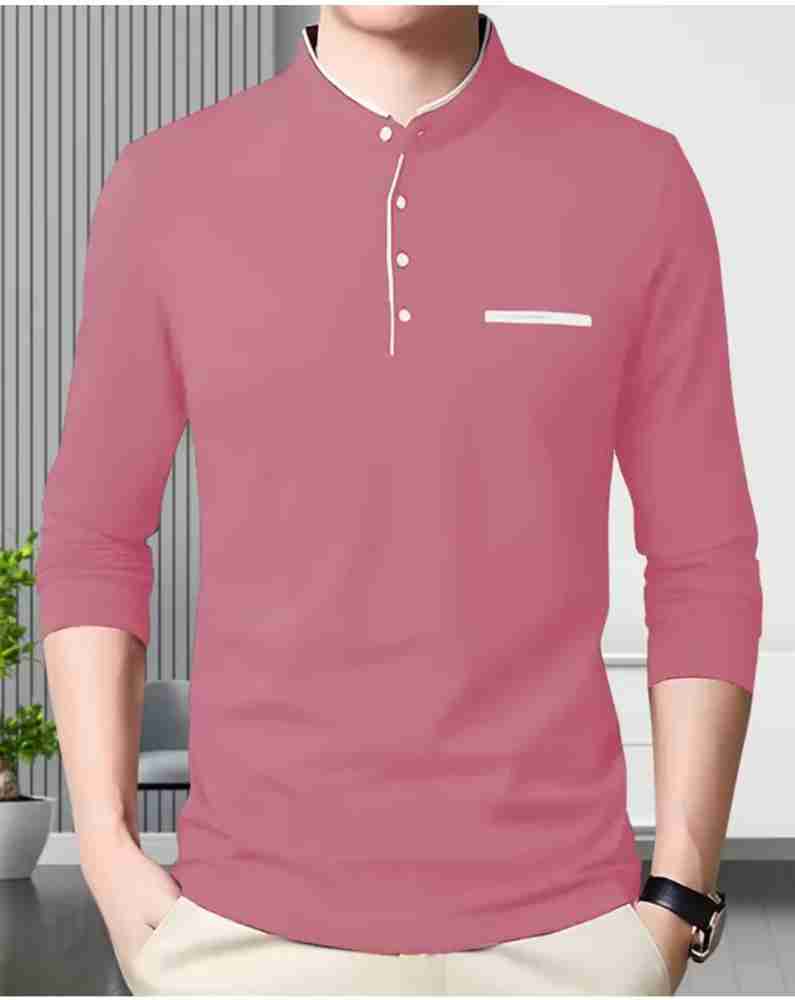 Pink colour outlet t shirt