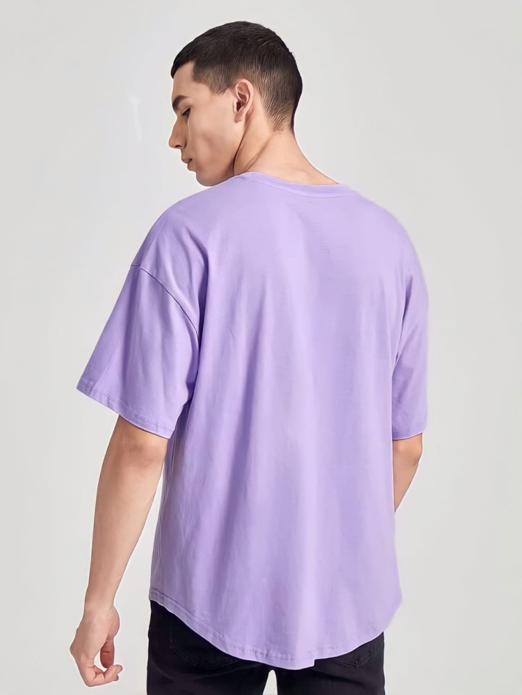 Purple Brand Abstract Bull Printed Cotton T-Shirt