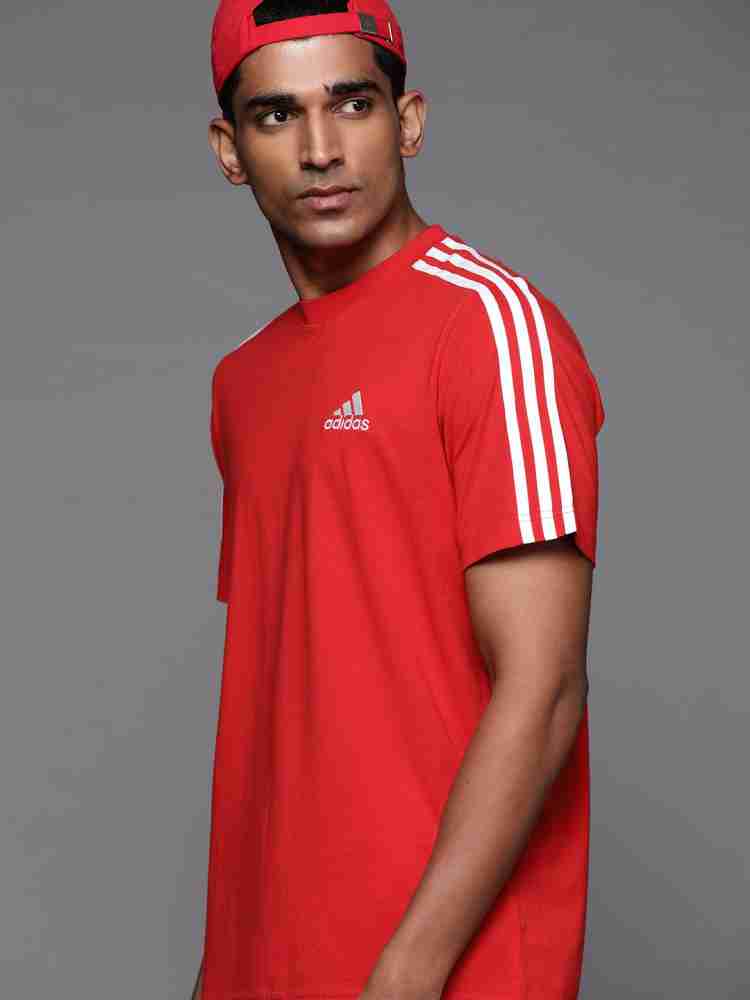 Adidas red store t shirt mens