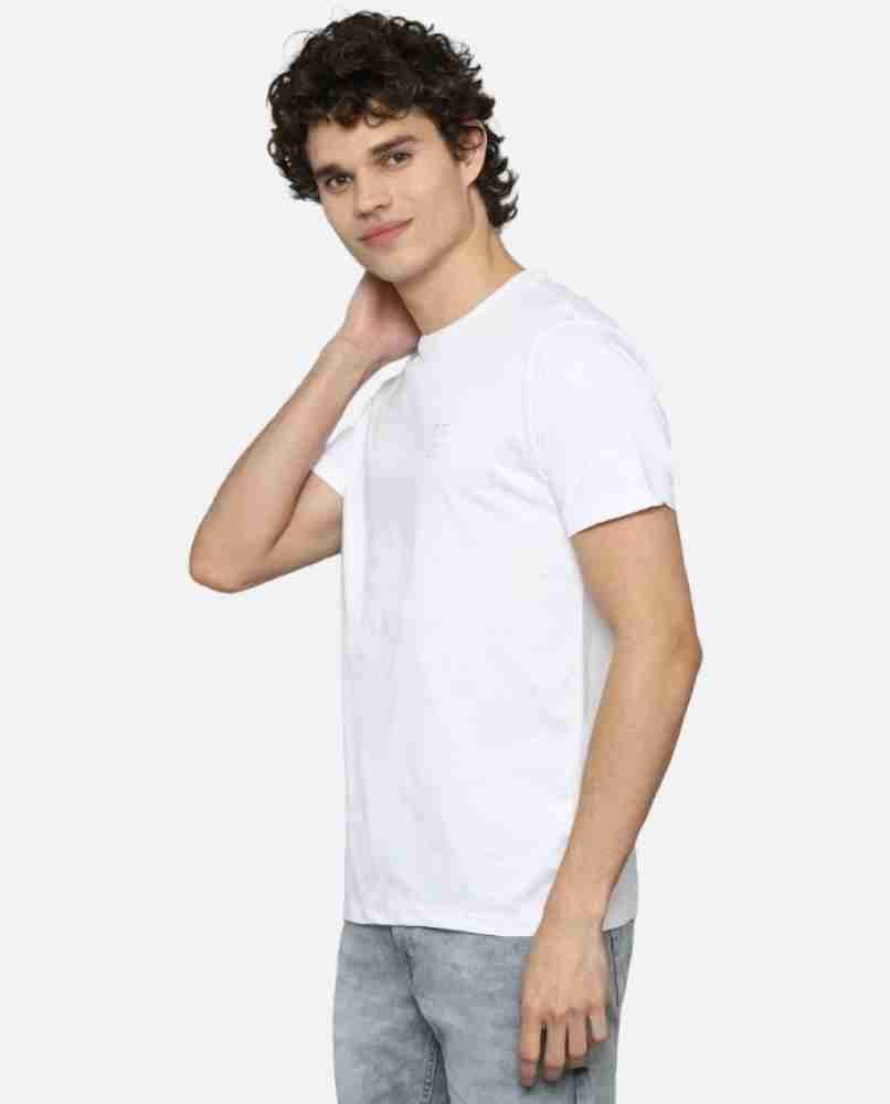 Plain white outlet t shirt h