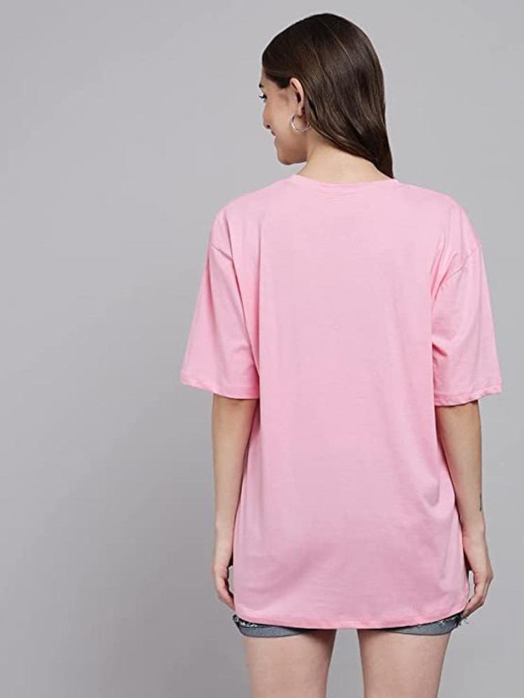 Oversized pink t shirt dress new arrivals