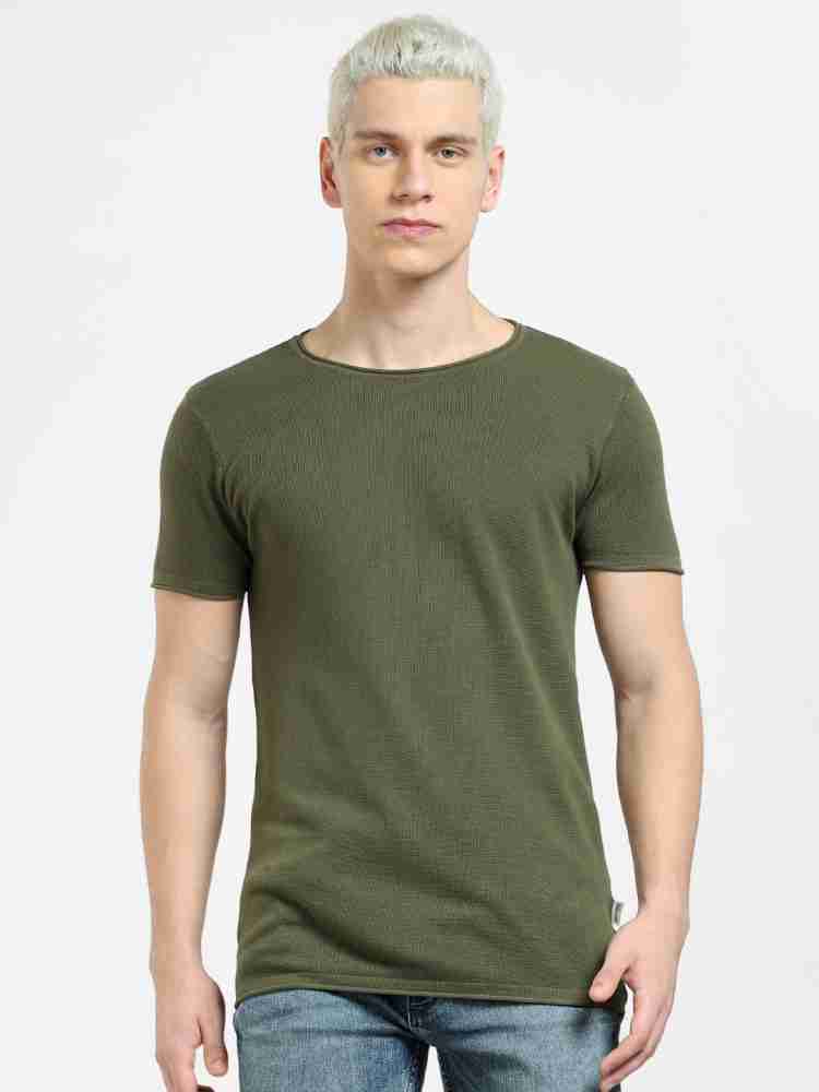 Jack and jones olive green sales t shirt