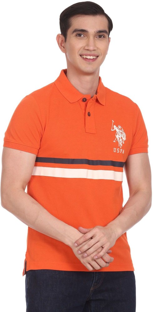 Us polo store orange t shirt