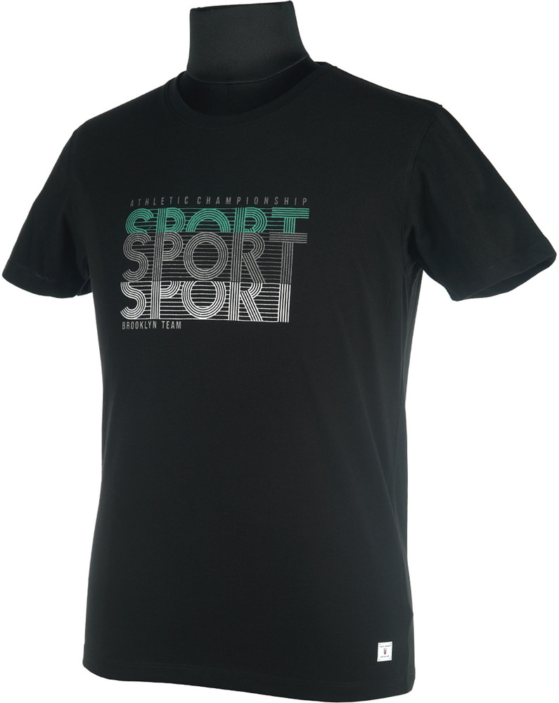 NORTH STREET Typography Men Round Neck Black T Shirt Buy NORTH