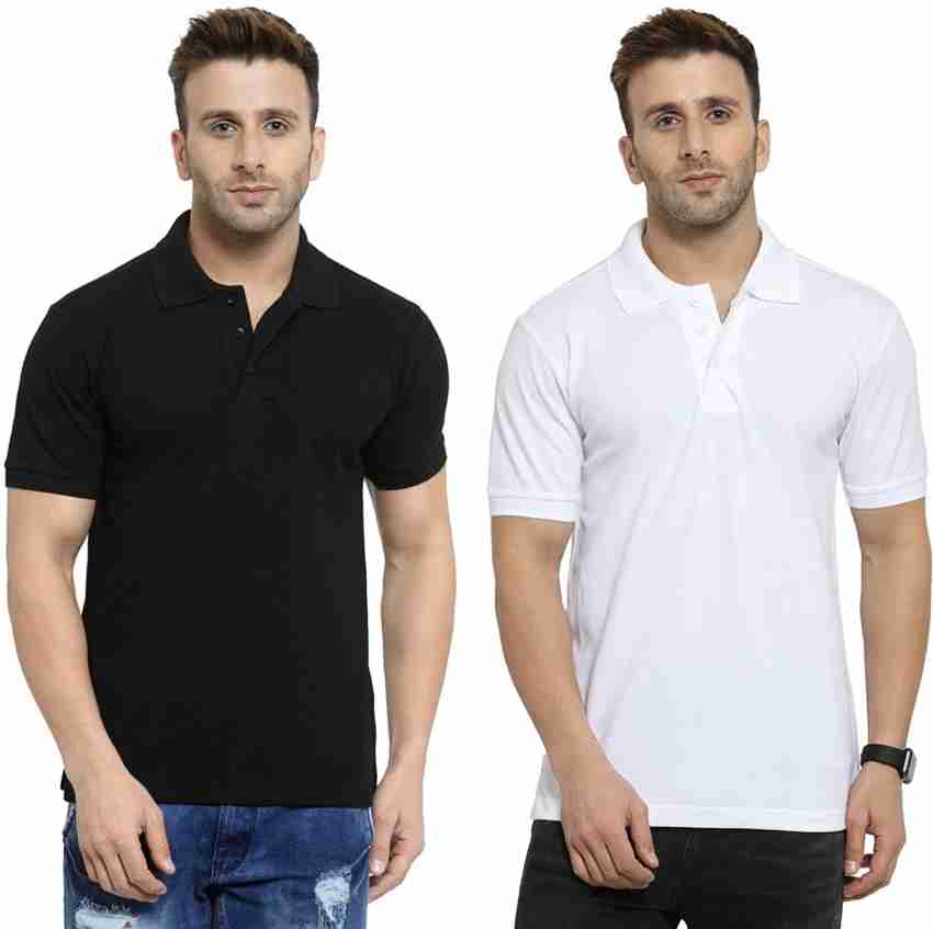 LV Creation Solid Men Polo Neck Multicolor T-Shirt - Buy LV Creation Solid  Men Polo Neck Multicolor T-Shirt Online at Best Prices in India