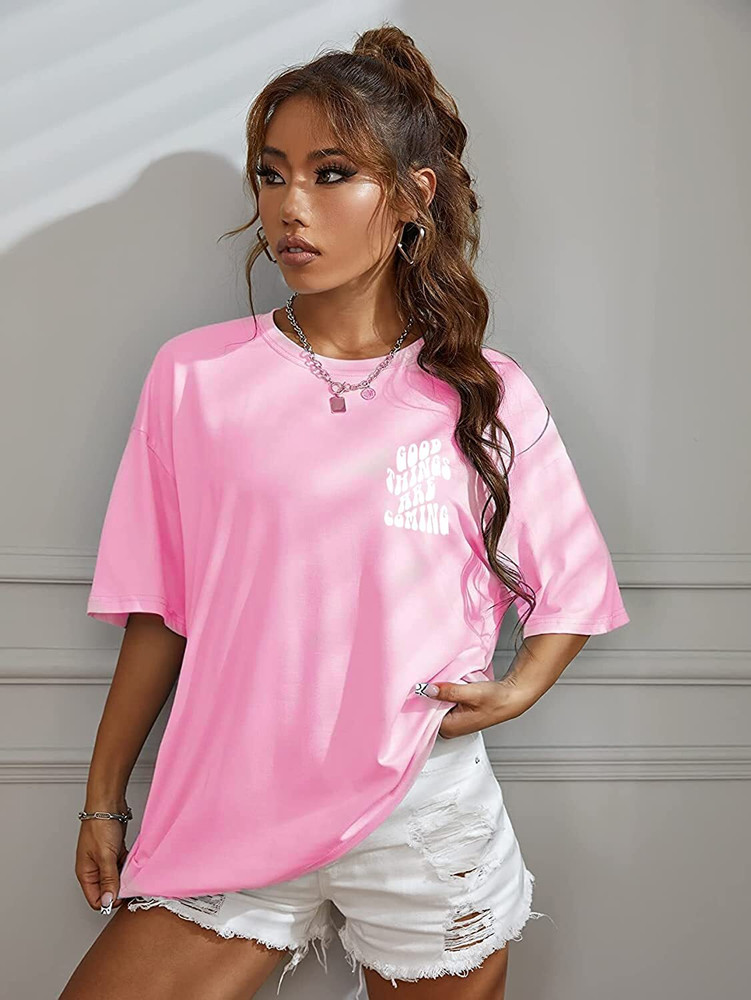 pink t shirt female