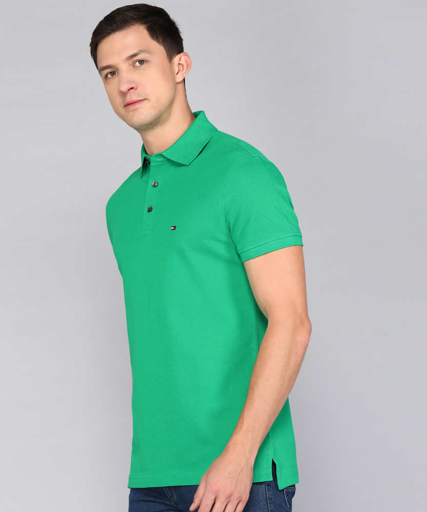 Tommy hilfiger cheap green polo shirt