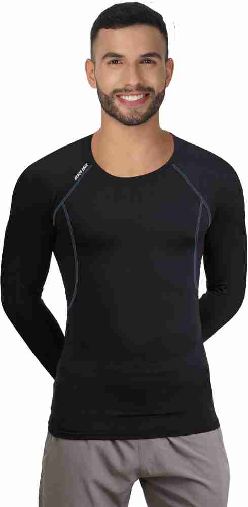  Never Lose Men Compression Inner Tshirt Top Skin Tights Fit Lycra