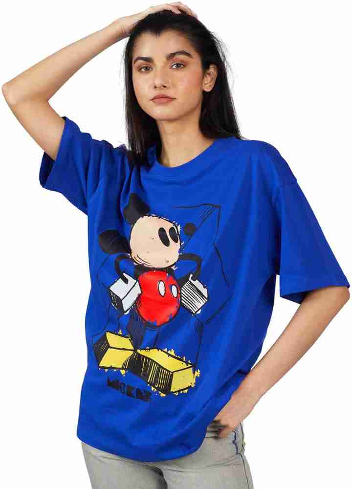 Buy Bonkers Corner Mickey Mouse Printed Drop Shoulder Sleeves