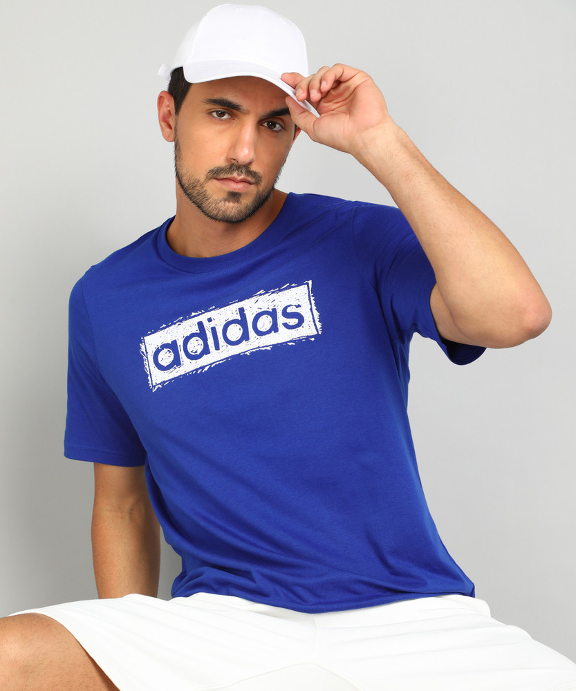 Adidas blue t shirt outlet