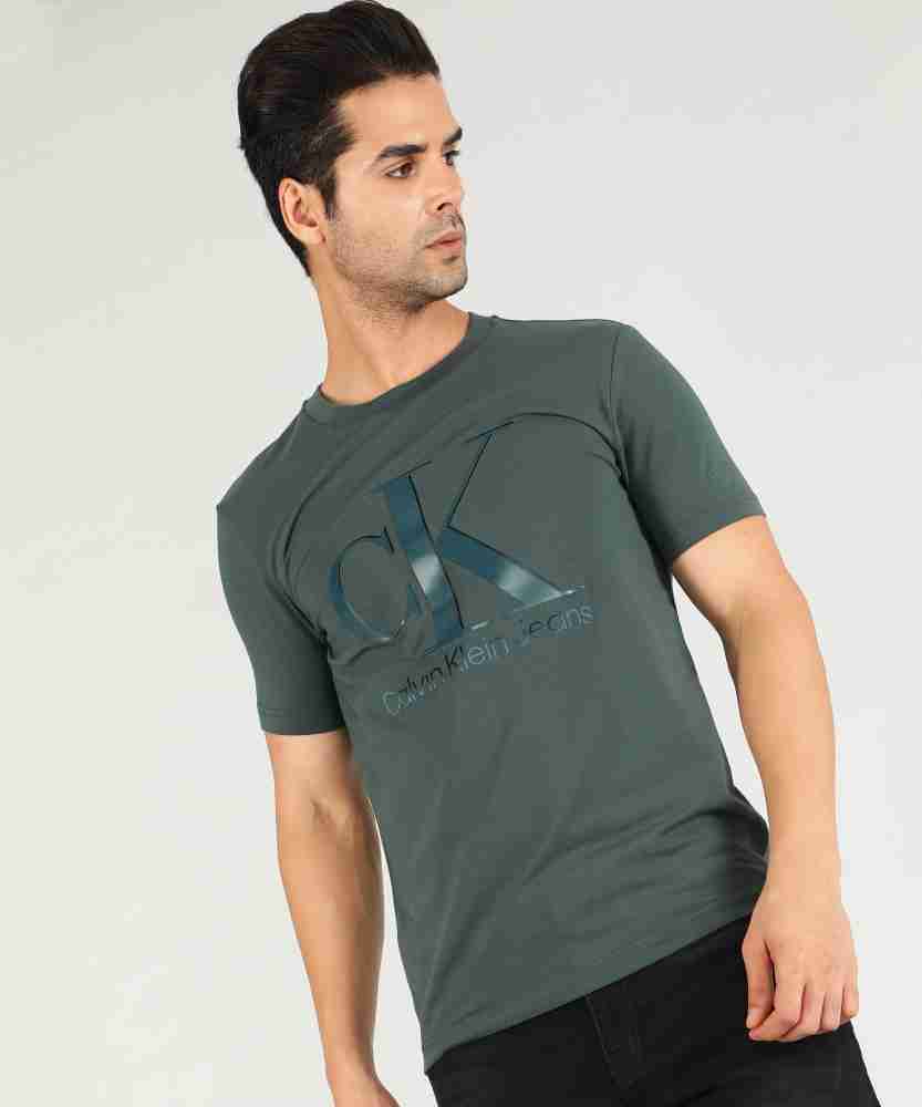 Calvin Klein Jeans Black Printed Slim Fit Round Neck T Shirt 7489638.htm -  Buy Calvin Klein Jeans Black Printed Slim Fit Round Neck T Shirt  7489638.htm online in India