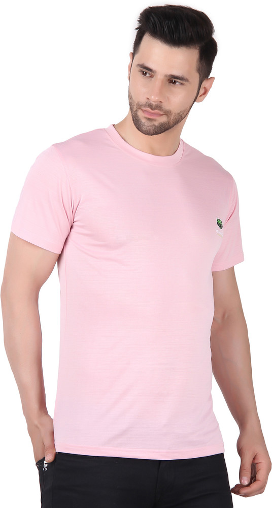 Plain pink hot sale t shirt mens