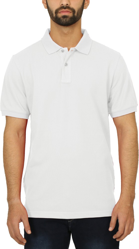 CELSIUS Solid Men Polo Neck White T Shirt Buy CELSIUS Solid Men Polo Neck White T Shirt Online at Best Prices in India Flipkart