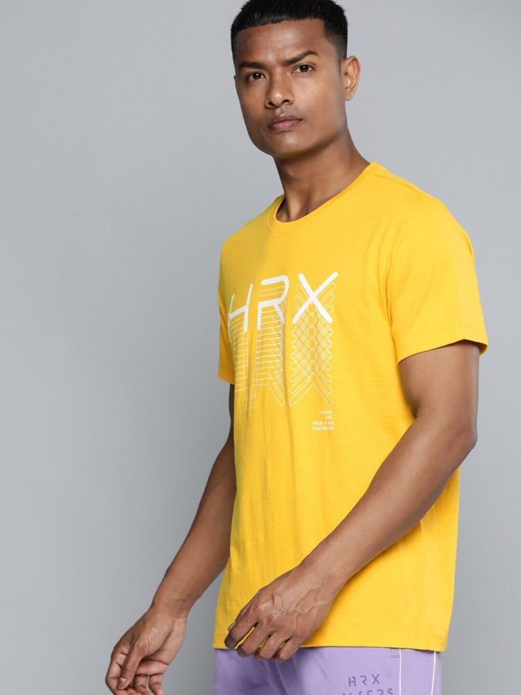 hrx yellow t shirt