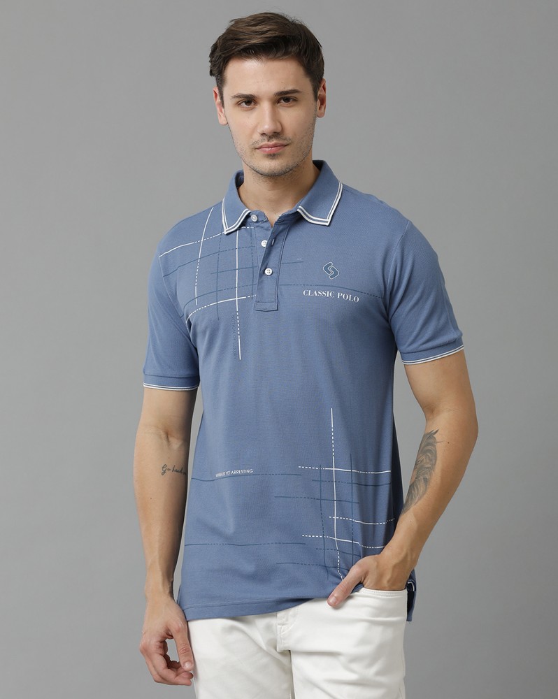 Classic Polo Printed Men Polo Neck Blue T Shirt Buy Classic Polo Printed Men Polo Neck Blue T Shirt Online at Best Prices in India Flipkart