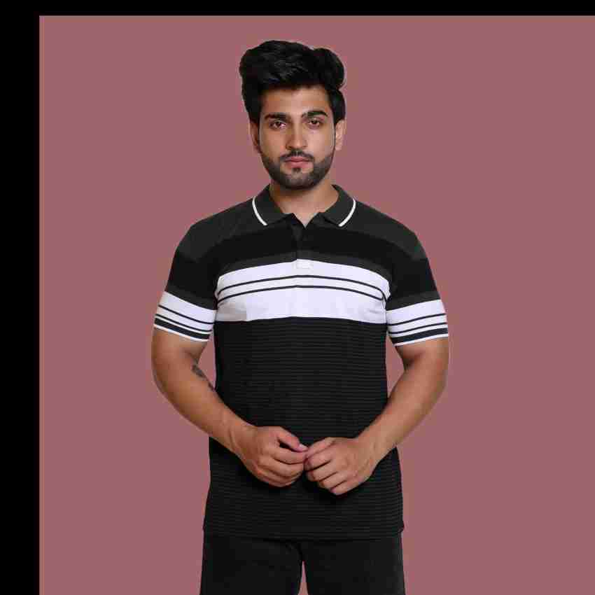 Striped polo cheap outfit men