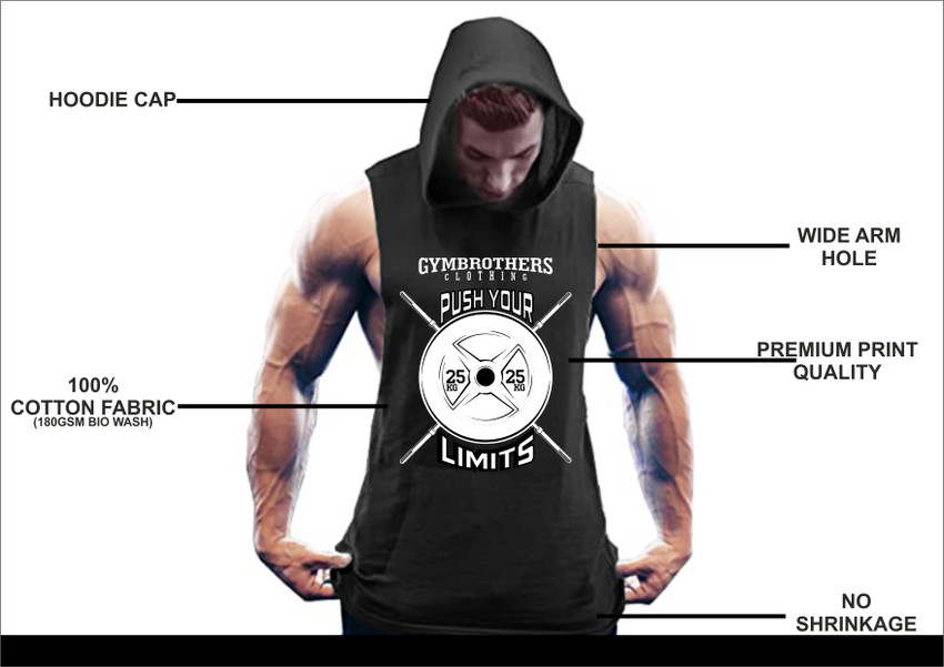 GYMBROTHERS Printed Men Hooded Neck Black T Shirt Buy GYMBROTHERS Printed Men Hooded Neck Black T Shirt Online at Best Prices in India Flipkart