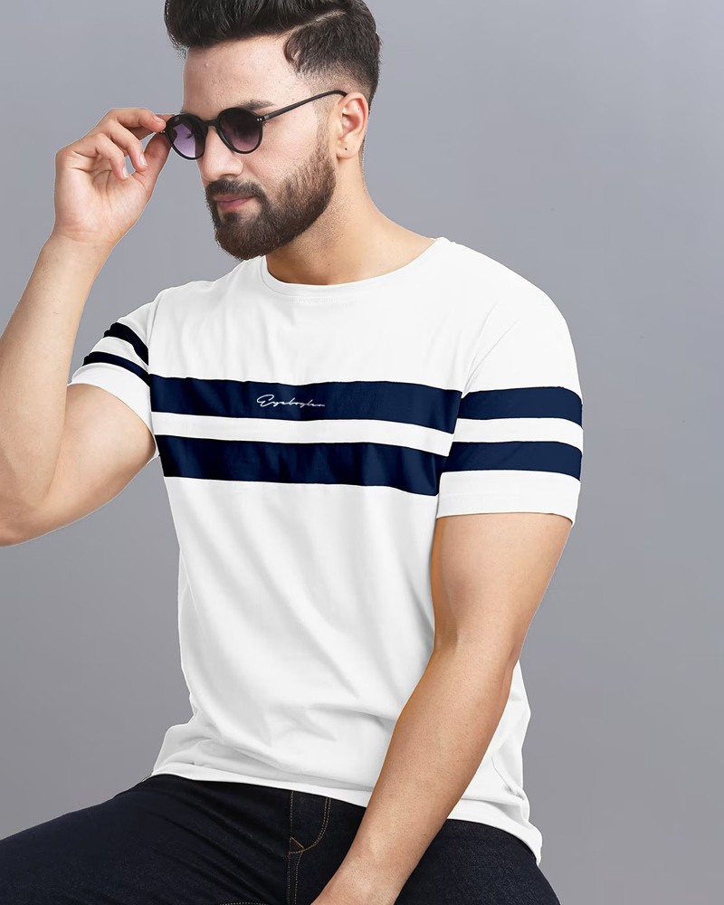 Buy White Tshirts for Men by EYEBOGLER Online