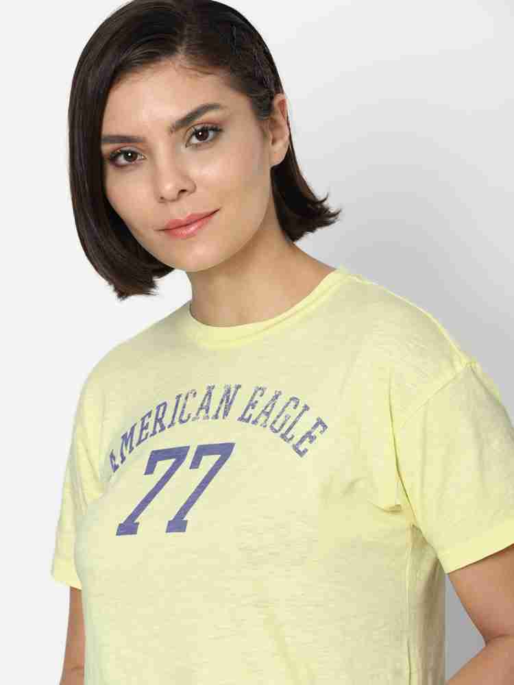 american eagle yellow shirt