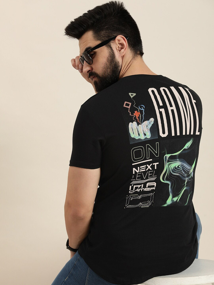 Moda Rapido Printed Men Round Neck Black T Shirt Buy Moda Rapido Printed Men Round Neck Black T Shirt Online at Best Prices in India Flipkart