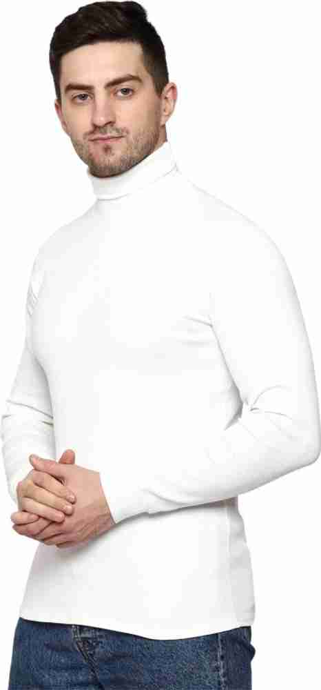 white turtle neck top mens