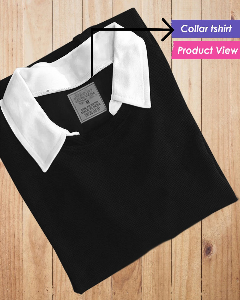 VERTICALS Solid Men Polo Neck Black T Shirt Buy VERTICALS Solid