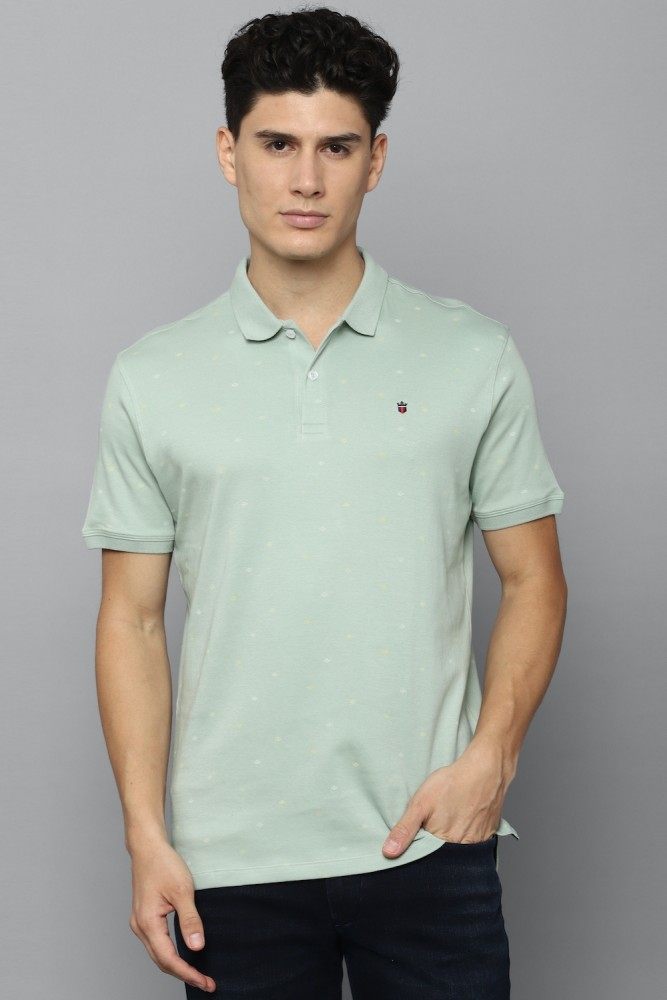 LOUIS PHILIPPE Solid Men Polo Neck Green T-Shirt - Buy LOUIS