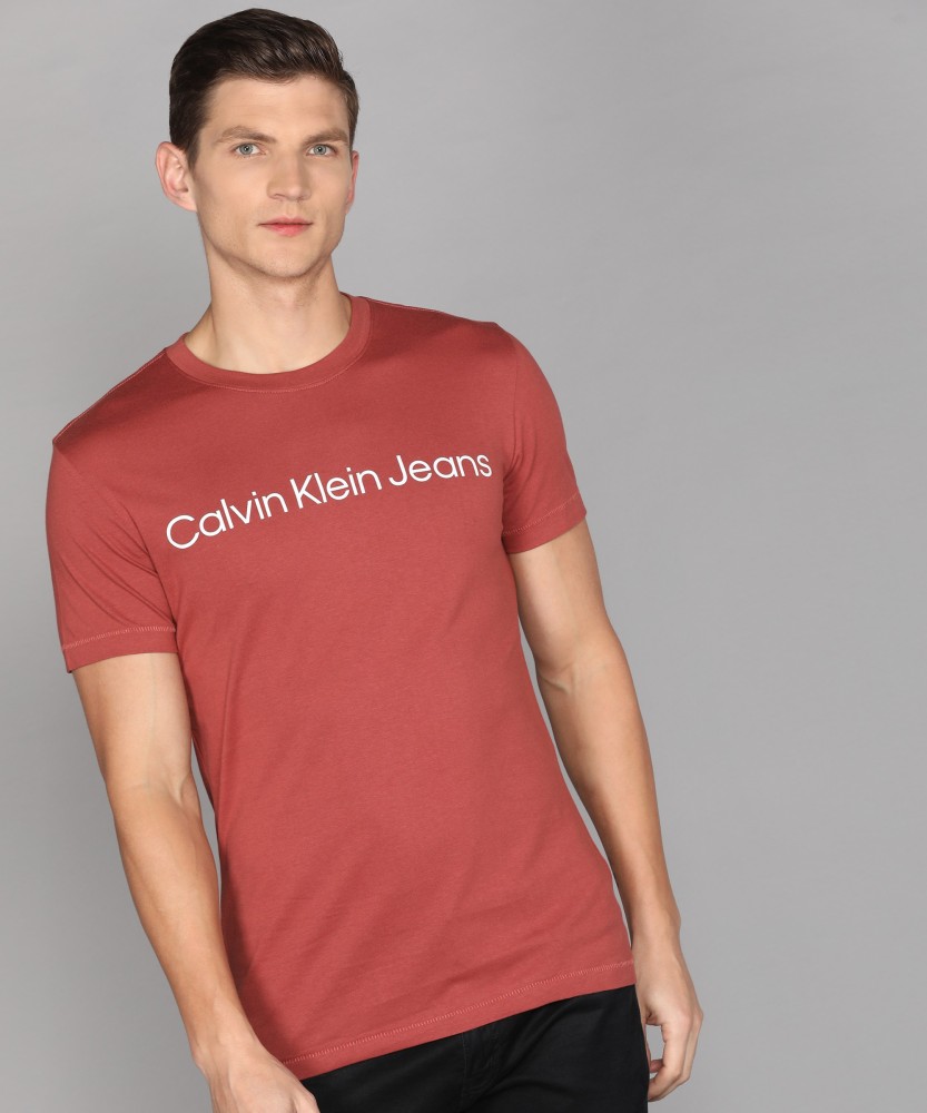 Calvin klein jeans red hotsell t shirt