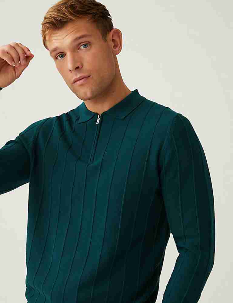 Marks and spencer 2025 polo neck mens