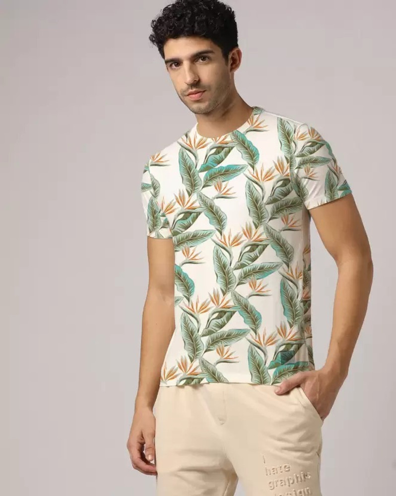 Floral print t shirts mens india cheap