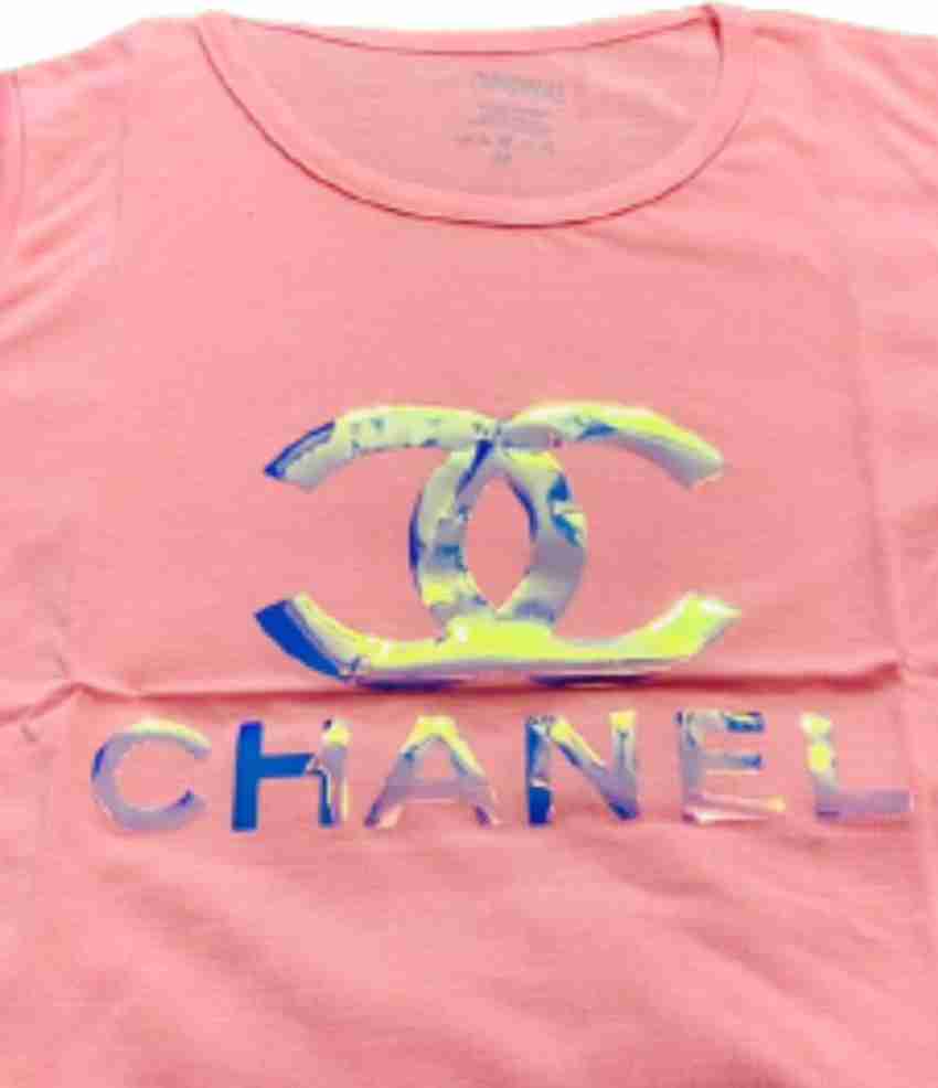 Chawla Printed Women Round Neck Pink T-Shirt - Buy Chawla Printed Women  Round Neck Pink T-Shirt Online at Best Prices in India