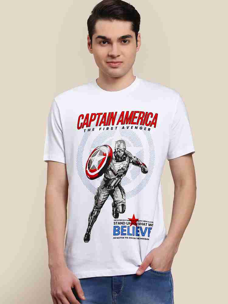 Captain america t shirt bewakoof shop