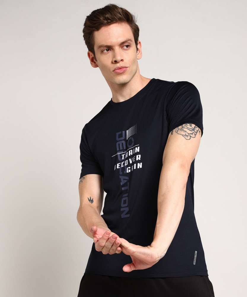 Tiger Shroff PROWL Printed Men Round Neck Dark Blue T Shirt